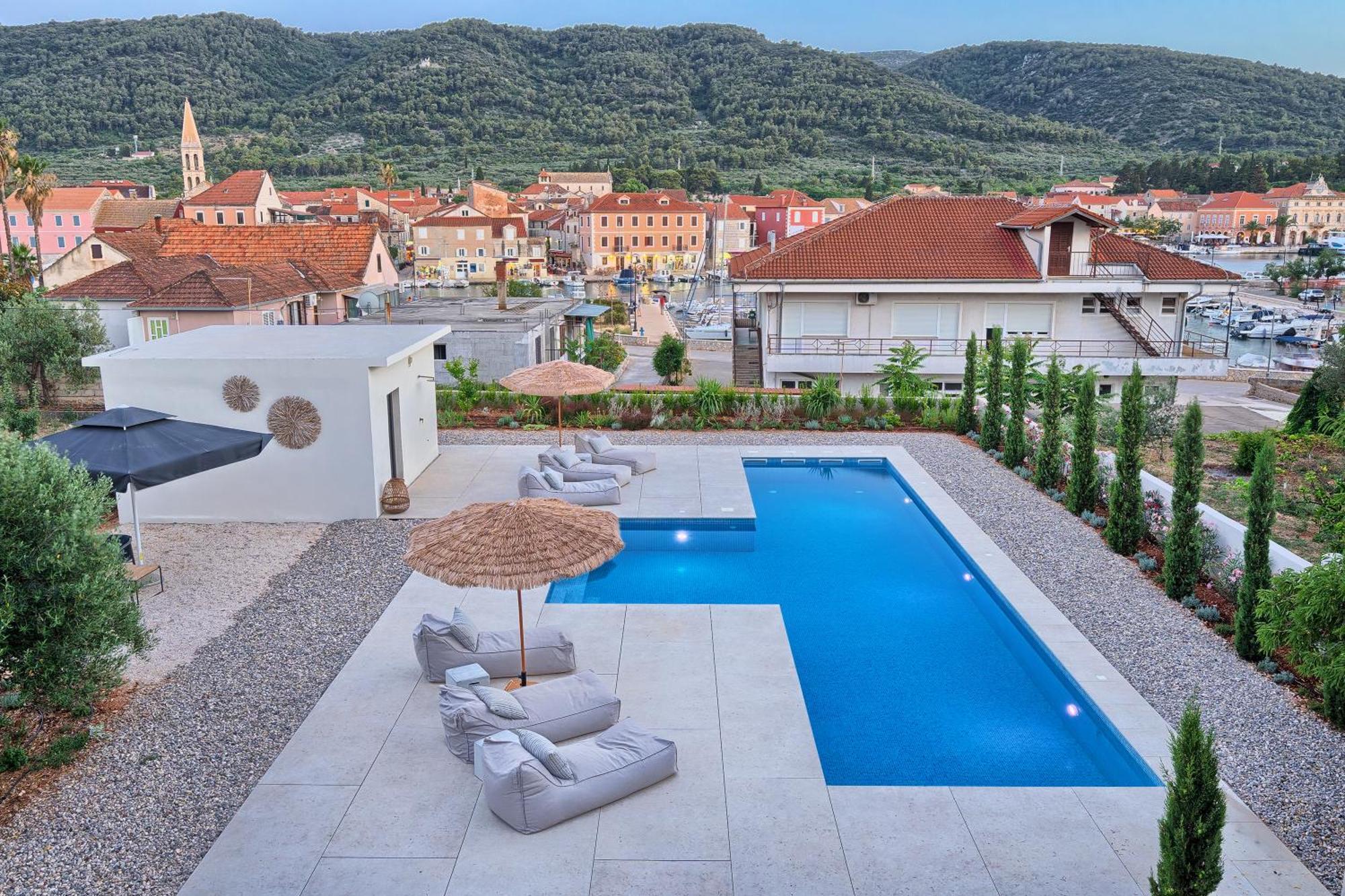Hvar Luxury Villa And Pool With View In Heart Of Stari Grad Stari Grad  Exteriör bild