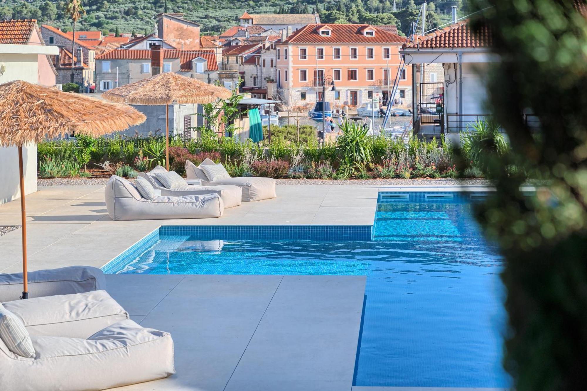 Hvar Luxury Villa And Pool With View In Heart Of Stari Grad Stari Grad  Exteriör bild