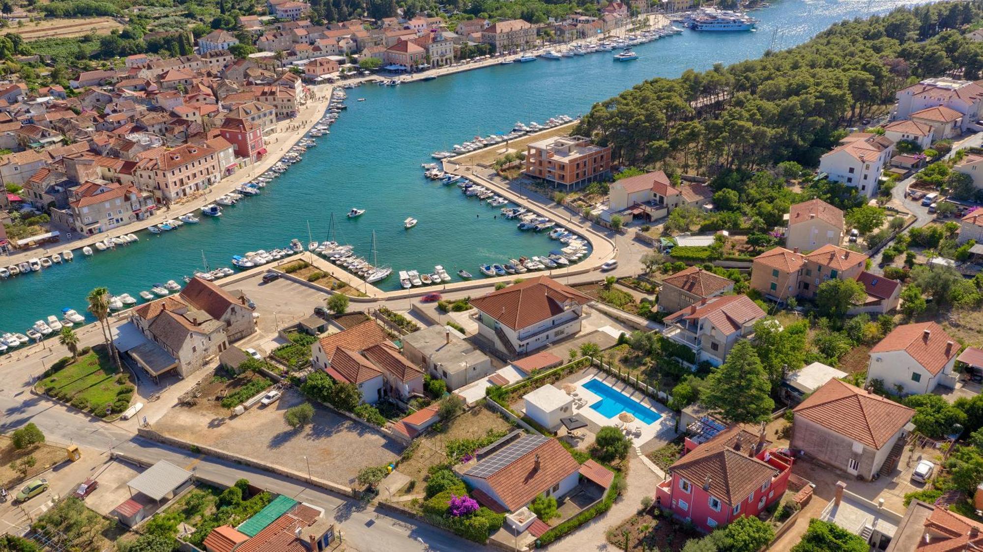 Hvar Luxury Villa And Pool With View In Heart Of Stari Grad Stari Grad  Exteriör bild